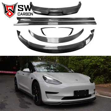 Kit carrosserie en fibre de carbone de style art pour Tesla Model 3