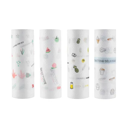 Disposable Kitchen Fabric Printed Lazy Rag Dish Towels for Cleaning and Dishwashing