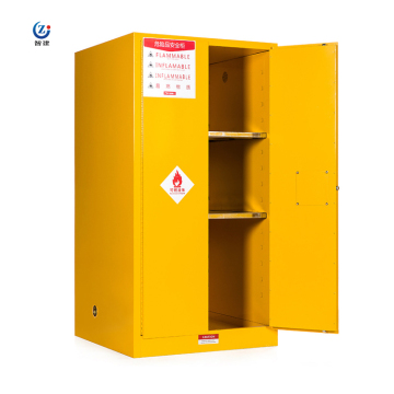 16 Gallon Yellow and Blue Fireproof Flammable Chemicals Storage Cabinet