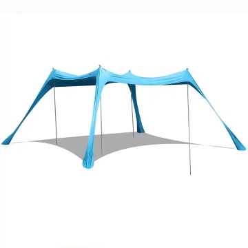 Hot Sale UV Προστασία Sun Shelter με αλουμινένιο πόλο για 5-8 άτομα - υπαίθρια σκηνή παραλίας