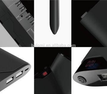 Rubber coating shell 10000mah hot sale power bank with LED screen