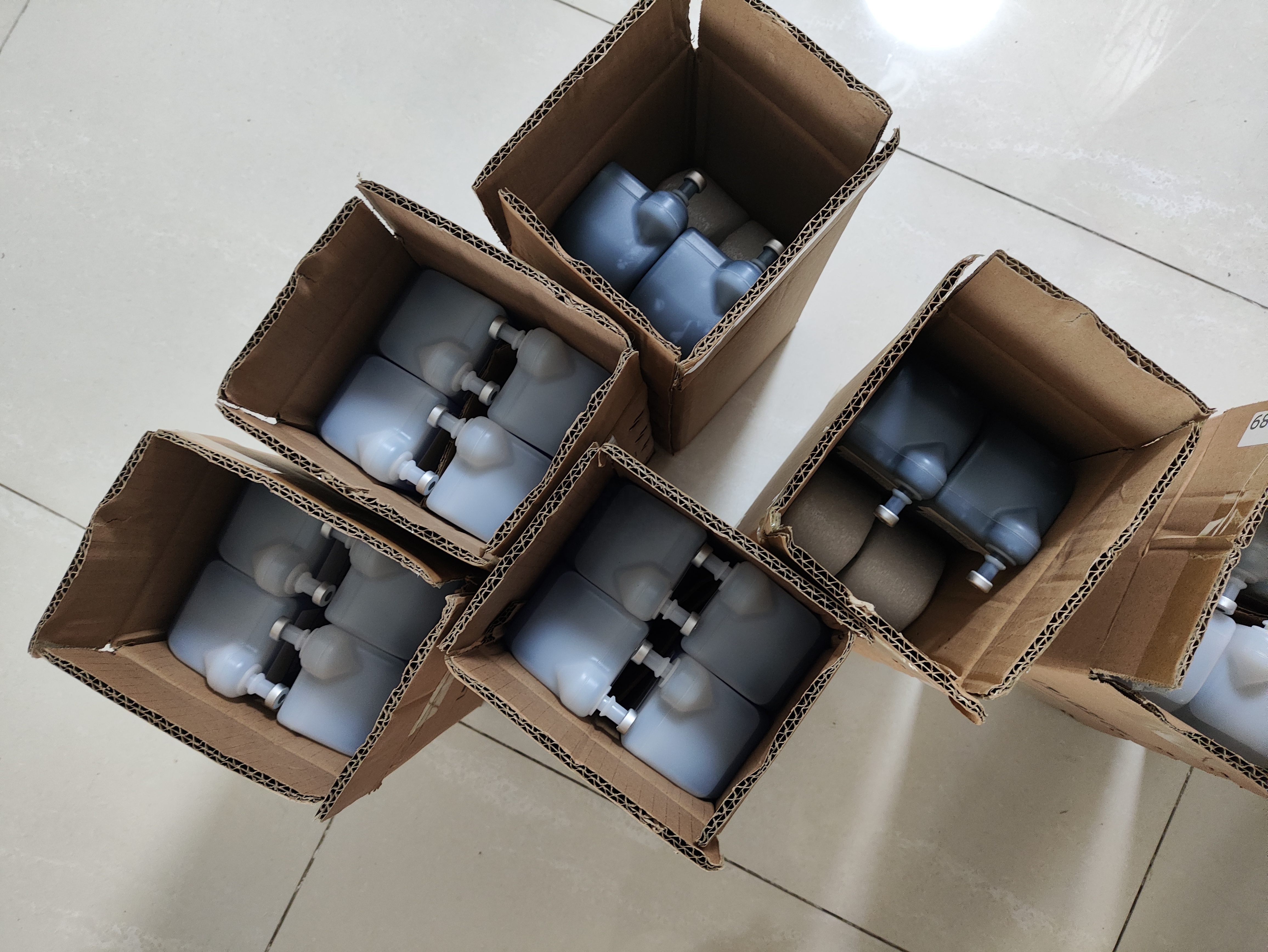 MarkemImaje EB009 special black ink with rfid chip tag 800ml cartridges for Markem-Imaje 9018 CIJ printers6
