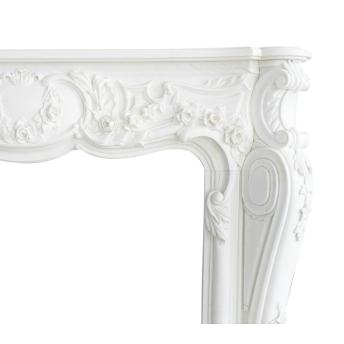 Modern White Marble Fireplace Surrounds Custom Design