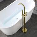 Bathroom Hotel Floor Mounted Bathtub Filler Waterfall Design