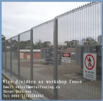 China 8 guage metal wire welded security fencing with H post special place security mesh panels popular enclosure wire panels