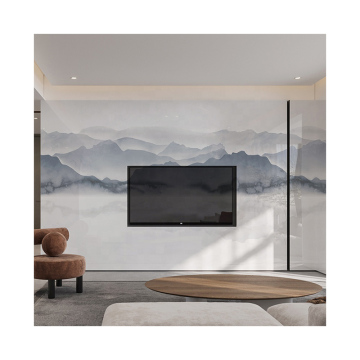White Luxury Glossy Sintered Stone Wall Tiles with Indoor Rock Pattern 800x2600mm
