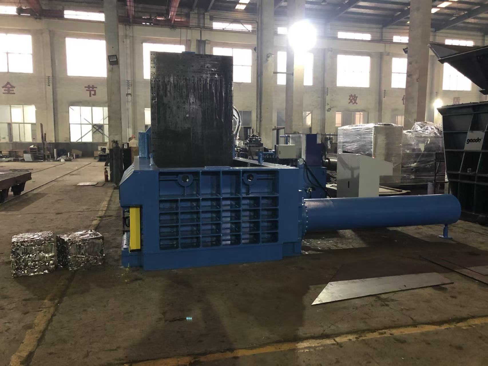 Scrap Metal Steel Baler Machine Horizontal Metal Balers