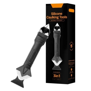 Stainless Steel Head Silicone Caulking Tool Kit for Kitchen and Bath