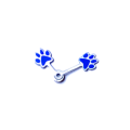 Puppy Footprint montre des mains pour les enfants Watch