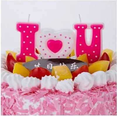 Customized I Love You Words Candles