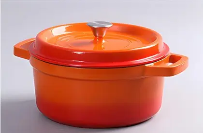 Cooking Pot: Casserole, Non-Stick Porridge, Enamelled Cast Iron Dutch Oven for Stew