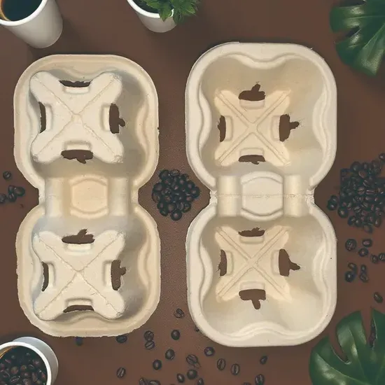 Stackable Cardboard Coffee Cup Holder