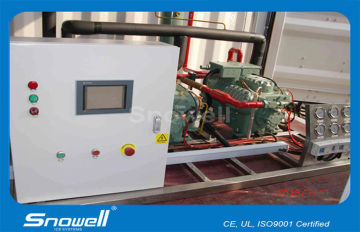 10t/day Industrial Fish Flake Ice Machine With Evaporator Sus304 / Carbon Steel