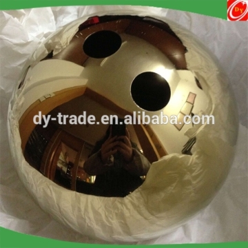 christmas ornament ball metal spheres steel ball with gold-plated