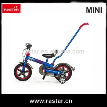 2016 MINI 12 inch 4 wheel mini kids balanced bicycle with safety pushing hand