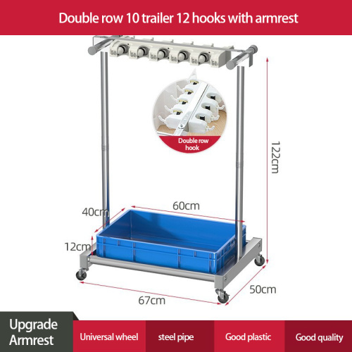 Double row storage rack