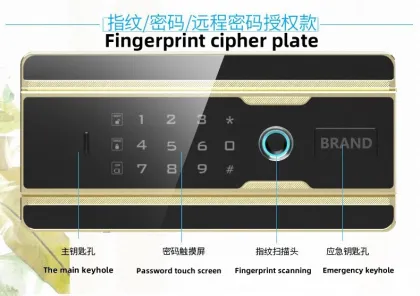 tiger safes-black 120cm high Fingerprint Lock