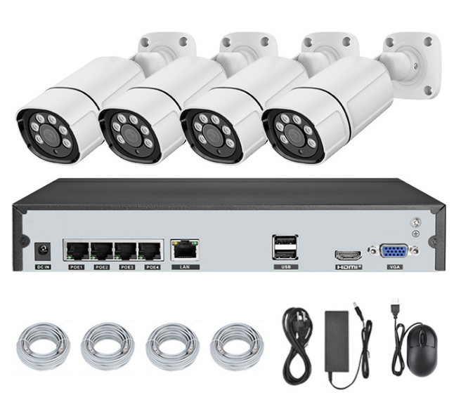 نظام كاميرا CCTV H.265 1080p NVR Kit