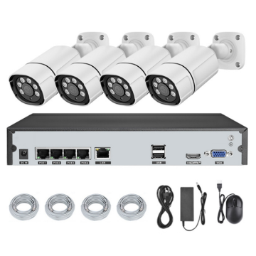 POE 4K NVR IP 카메라 4CH