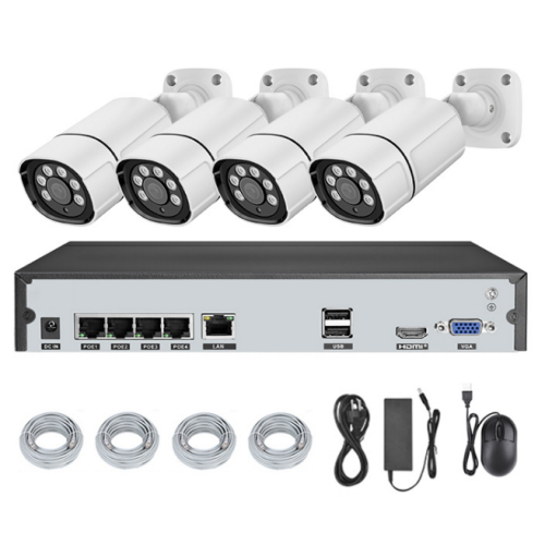 H.265 POE CCTV 카메라 시스템 NVR 세트