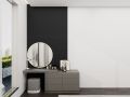 Gabinete de espejo de lujo tocador de baño de un solo lavabo
