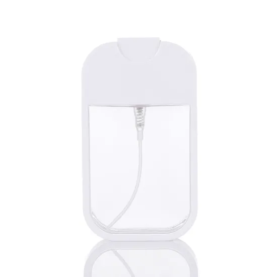 plastic cosmetic packaging 20ml 25ml 30ml 38ml 45ml luxury travel credit card perfume bottle atomizer