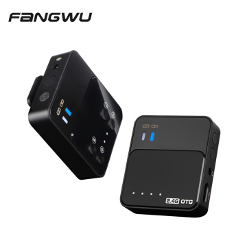 High-Quality Wireless Double DSLR Camera Microphone for iPhone and Mobile Phone Recording