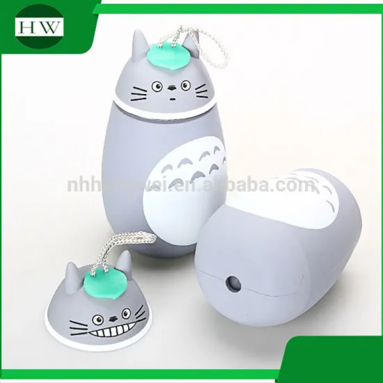 double walled cartoon Totoro portable sport sealed glass drinking juice water bottle mug cup