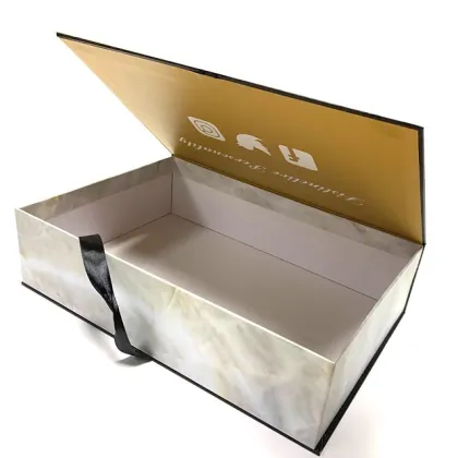 Luxury Brand Clothing Boxes With Ribbon
