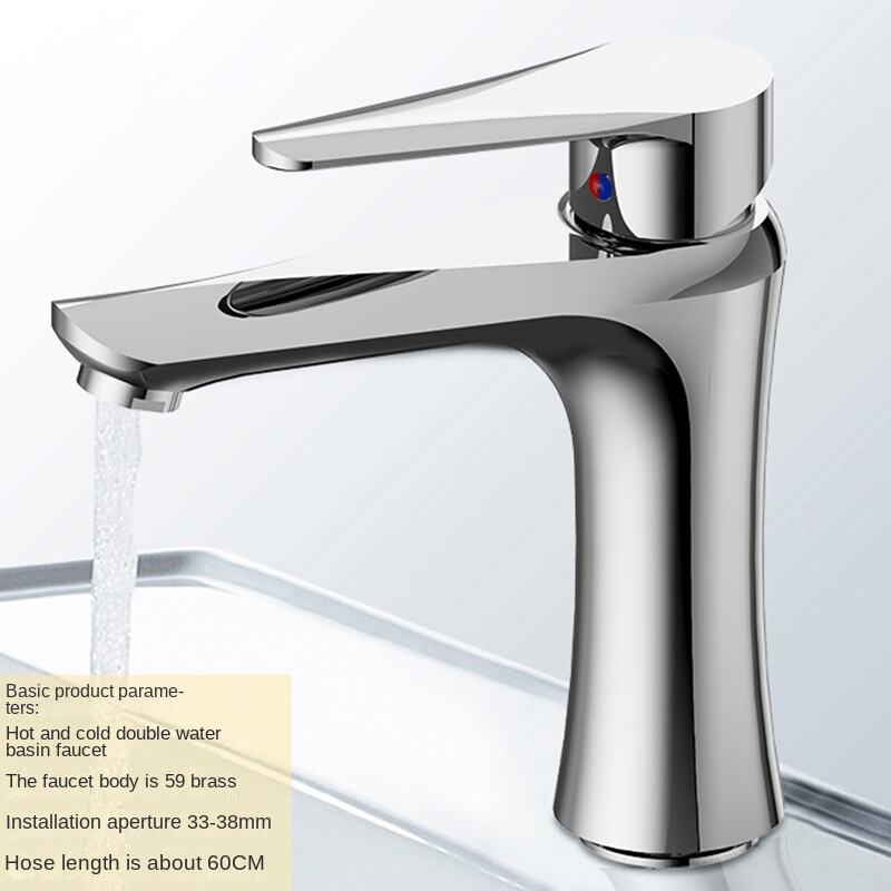 Vente chaude Chrome Chrome Hot Cold Basin Robinet