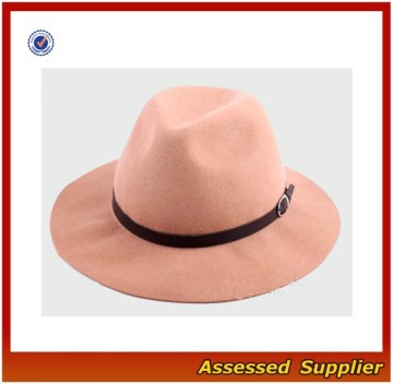 XJ0845/Light color women fedora hat / fashion women wool fedora hat wool hat