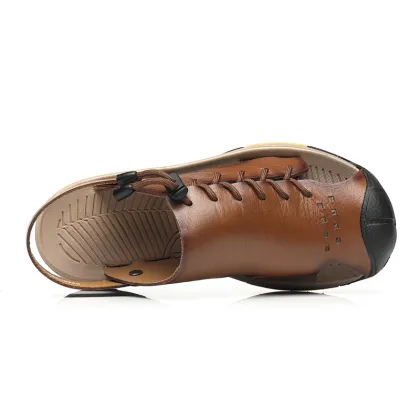 2024 New Summer Men's Outdoor Leather Sandals