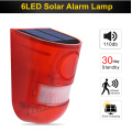 Luz de alarma solar de 6led exterior.