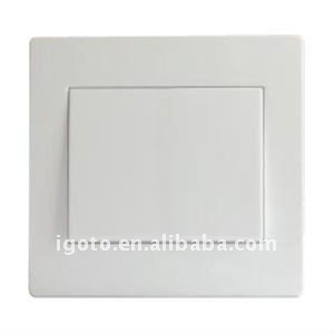 Europe style wall switch, pure 100% PC material 1GANG 1WAY SWITCH