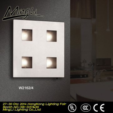 Clear Glass 2014 Hot Practical Stainless Steel G4 plug in wall lights
