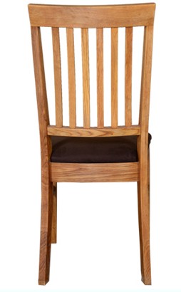 Wooden Dining Chairs with 6 Back Slats