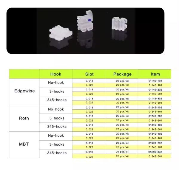 Orthodontic ceramic bracket 1