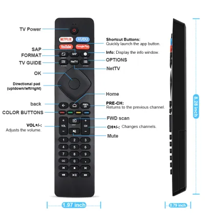 NH800UP RF402A-V14 Universal IR TV Remote Control for Philips - Factory Wholesale