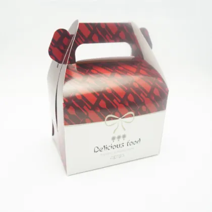 Cute Design Take Away Cake Box Can Be Foldable Cake Baking Cans