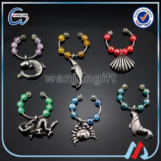 Make Suction Wine Glass Charms Supplies