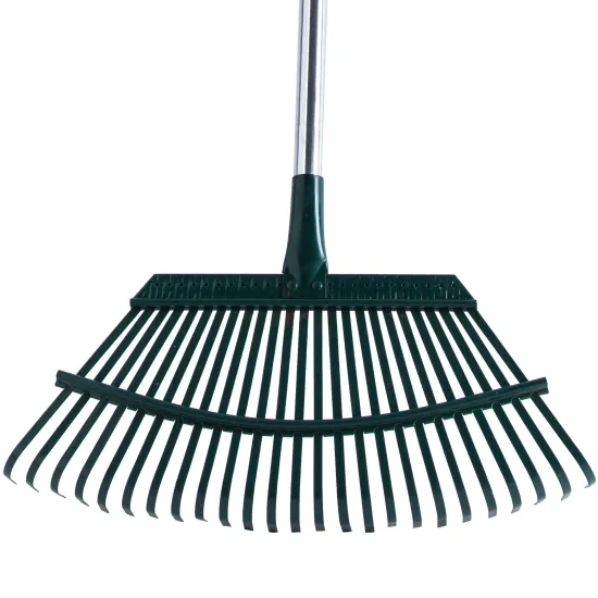 Long Aluminum Handle Rake for Gardening with 25 Tines