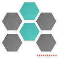 3D Hexagon Polyester Acoustic Panel Decorative Pin Board