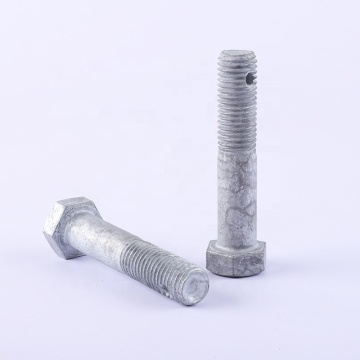 Hex Bolt with Split Pin Hole for Safety