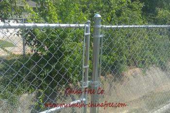 Galvanized chain link fence and pvc coated chain link fence