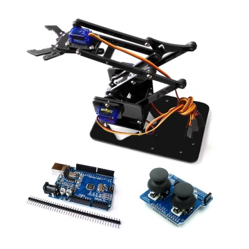DOF Acrylic Mechanical Arm Robot Manipulator Claw Kit for Arduino DIY