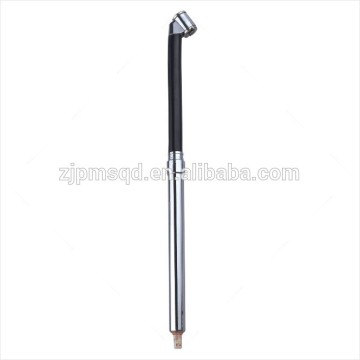 Metal head ,metal body.4 side plastic bar .Heavy-duty dual-head tire pressure gauge