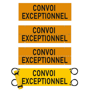 "CONVOI EXCEPTIONNEL" sign