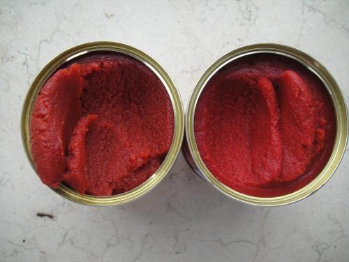 Togo için 70g-4500g 28-30% brix konserve domates salçası