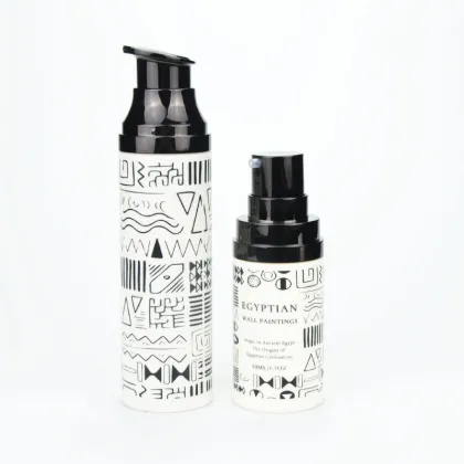 50ml 75ml 100ml empty pp airless pump recyclable plastic cleanser bottle skincare