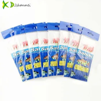 JSM 20 packs/lot Saltwater Sabiki Rigs Bait lure Sea Fishing Sabiki Rig Soft Lure rigs Fishing Hooks with line